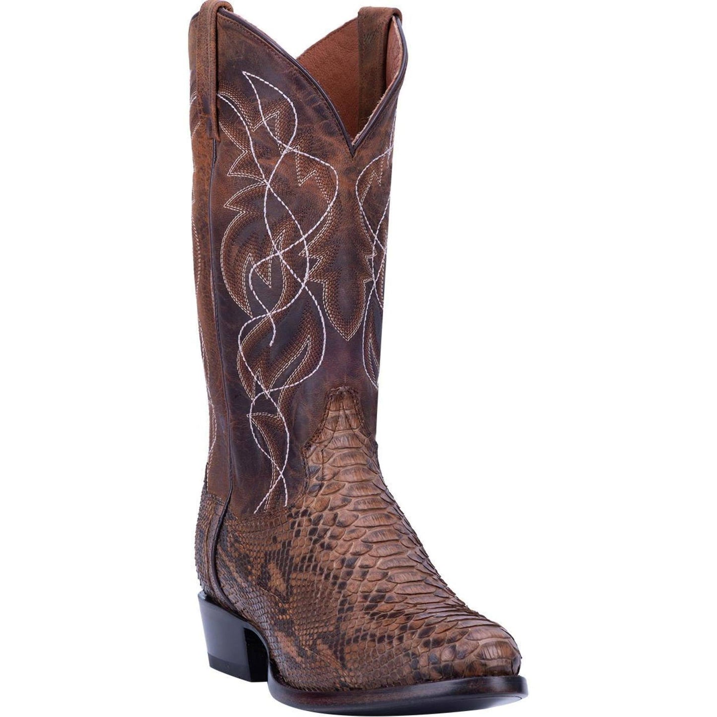 Dan Post Men Manning Python Western Cowboy Boot, Bay Apache KXW1_K9ZOD90