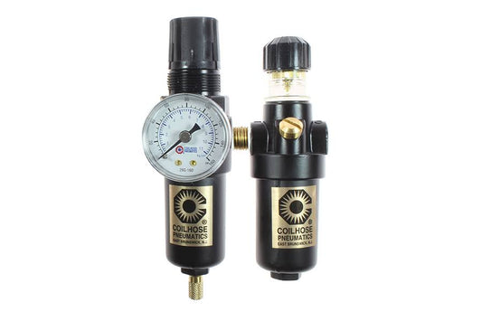 Coilhose Pneumatics MFCL1-GM 1/8x22 Mini Integral F/R w/ Lubricator, Gauge, MB VGE4_P5PXL87