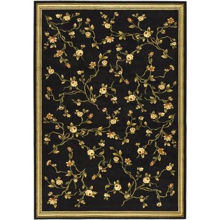 Charlton Home Ottis Black/Green Area Rug, Size: Rectangle 8& x 11& PAA0_N7AMN91