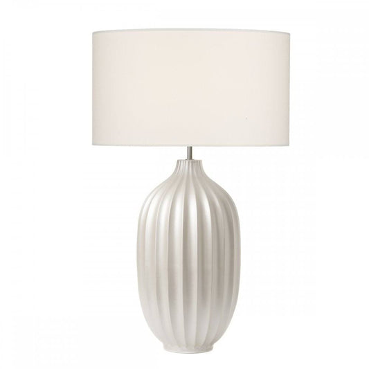 Dar Anelle Table Lamp Pearl White Large Base Only ENO7_T5YFA93