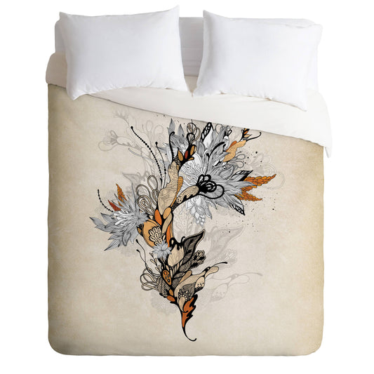 Deny Designs Iveta Abolina Floral 1 Duvet COVER, King OYG8_L2JDN44