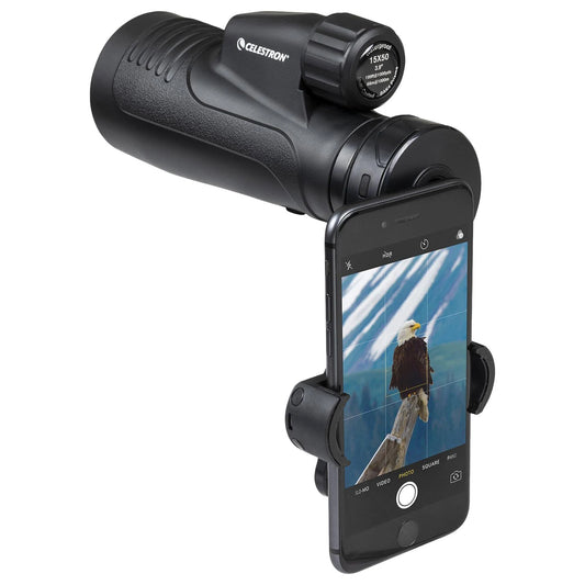 Celestron - Outland x 15x50mm Monocular with Smartphone Adapter 72371 CXK8_Q2DDV24