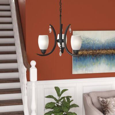 Darby Home Co Berenice 3-Light Mini Chandelier Finish: Bronze IXS1_J6YHD27