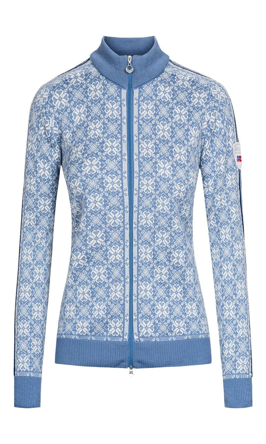 Dale of Norway Frida Jacket Blue, Womens Merino Casual Jacket, Size S - Color Blue Shadow - Offwhite - Grauvig - Atlantic Melang JBQ9_G9KOQ66