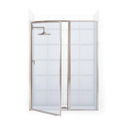 Coastal Shower Doors L31IL27.66-A Legend Series 58x22 x 66x22 Framed Hinge Swing Sho Brushed Nickel HZI7_L6XBZ88