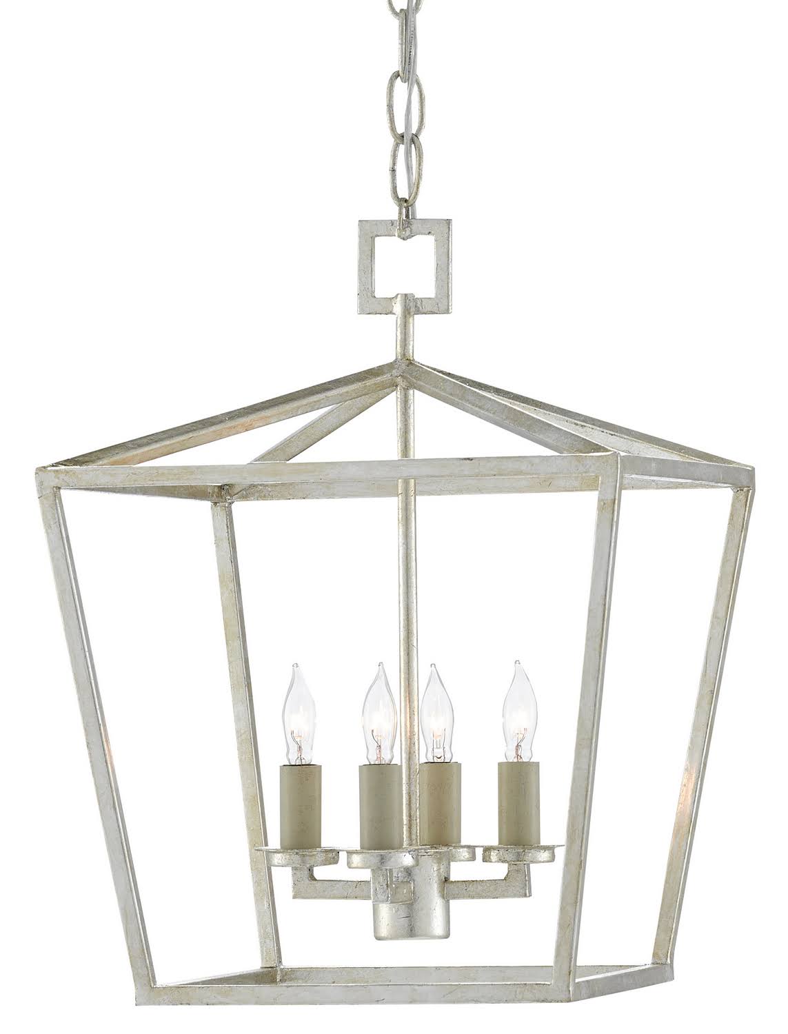 Denison Silver Lantern, Small, Currey Company 9000-0460 TWS3_A2DGZ88