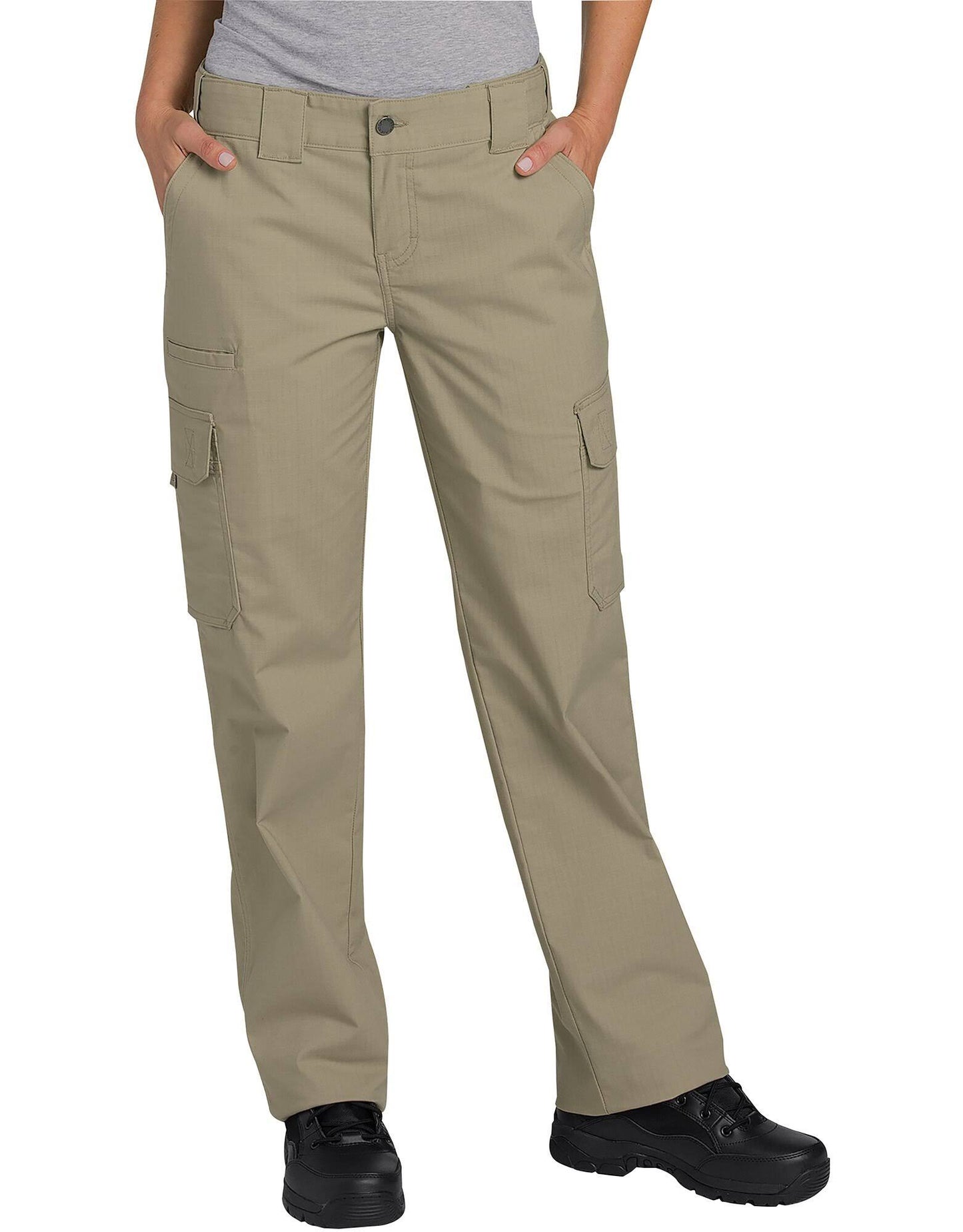 Dickies Womens Tactical Covert Ripstop Pants - Desert Sand, 14 TBP9_K8YLN31