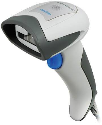 Datalogic Scanning QD2131-WHK1S QuickScan I QD2131 Handheld Barcode Scanner, 1D Linear Imager, Cable/Stand Kit, USB, White AET2_A2WEU78