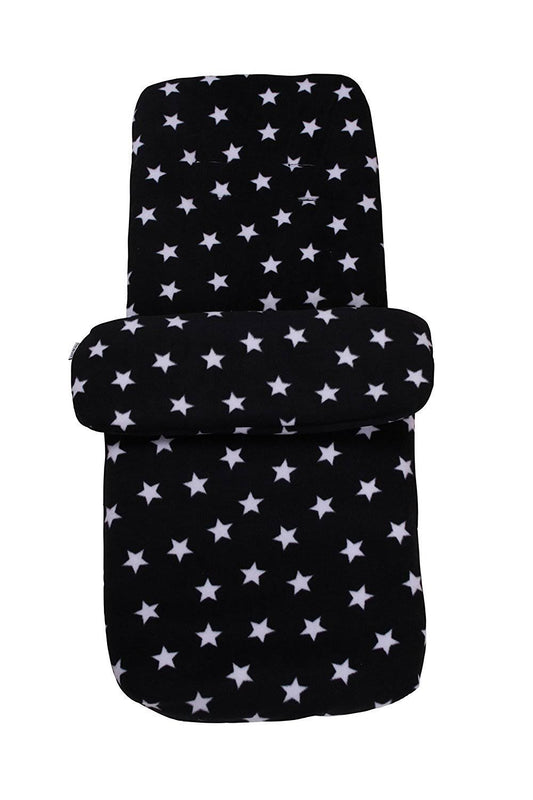 Clair De Lune Black Star Fleece Universal Pushchair Footmuff SSN3_Y6JRE31