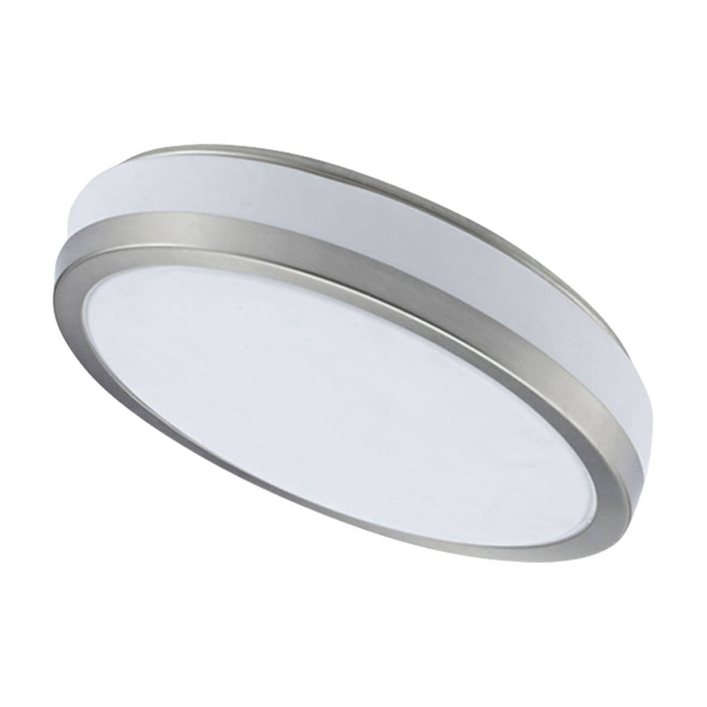 Dainolite 8W 203mm LED Ceiling Flush Mount, Satin Chrome - CFLED-6008-SC SAO2_F0BKA67