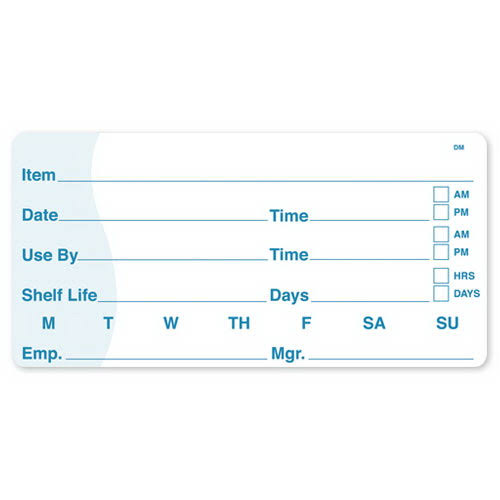 DayMark It110084B Dissolvable Adhesive 2x22x4x22 Rectangle Shelf Life Labe ZIT7_W7JBY50