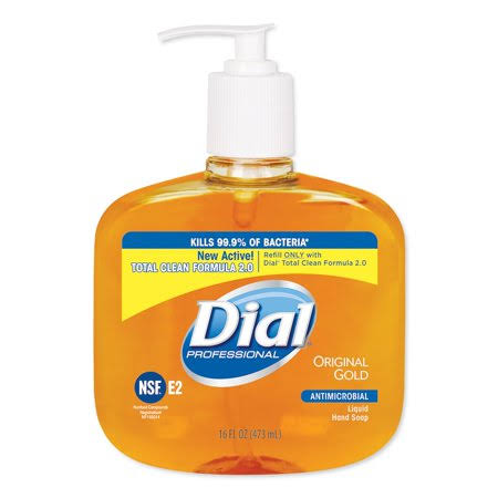 Dial Gold Antimicrobial Hand Soap, Floral Fragrance, 16 oz Pump Bottle, 12/Carton - DIA80790CT LEU1_P8YBE01