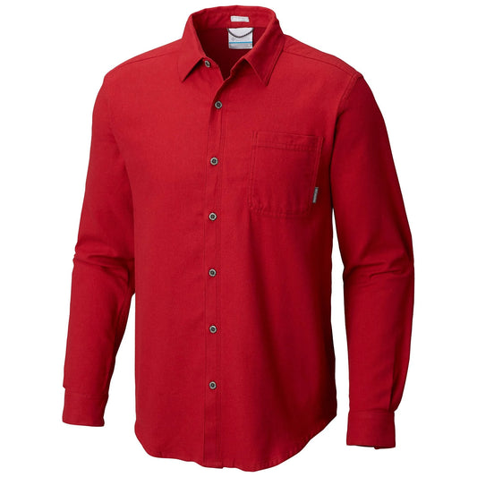 Columbia Boulder Ridge Long Sleeve Flannel Shirt - Red Element - 1735505611 3XT HZJ6_U0FMV96