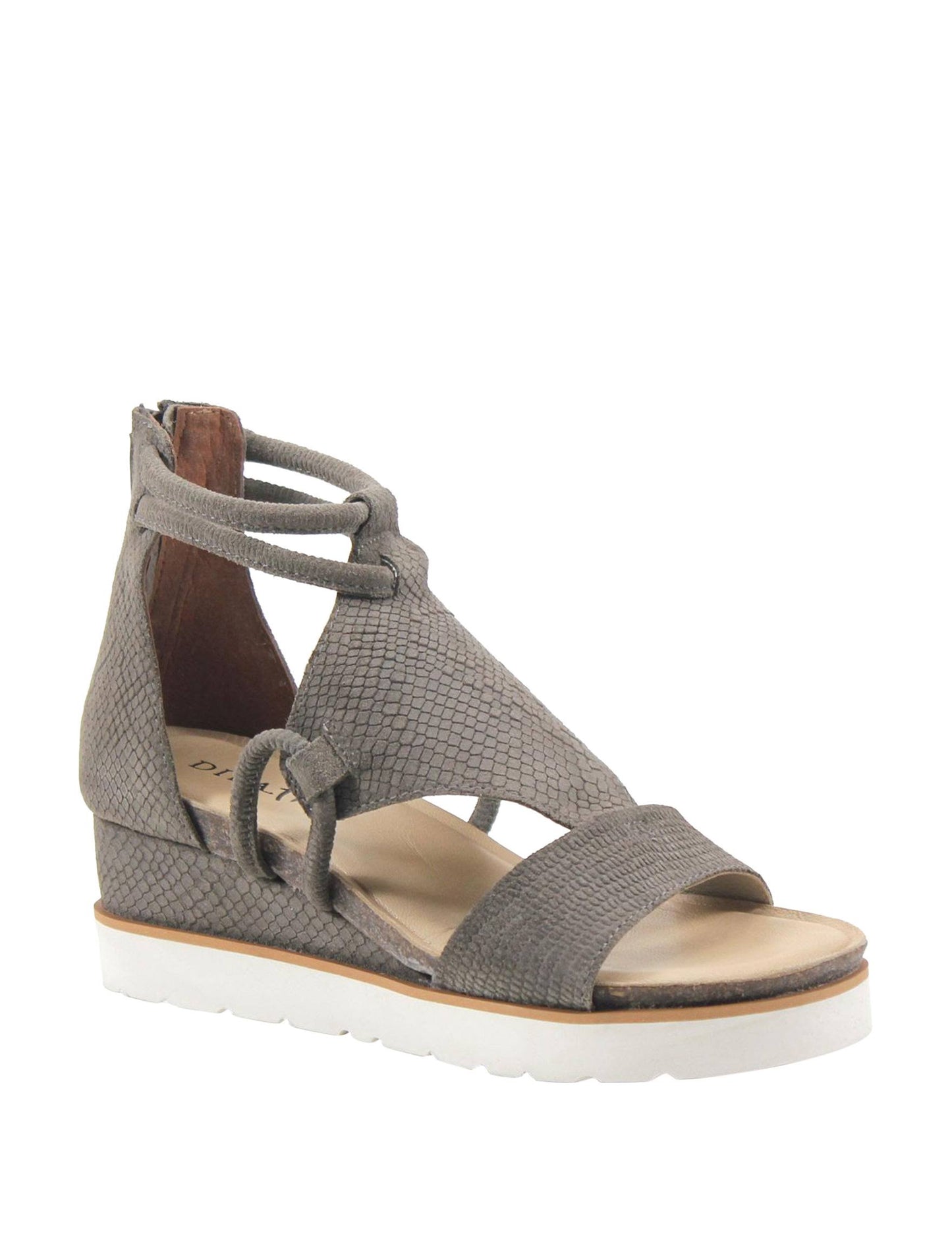 Diba True Green Clover Wedge Sandal (7, Taupe Suede) ATL5_V6NGI41