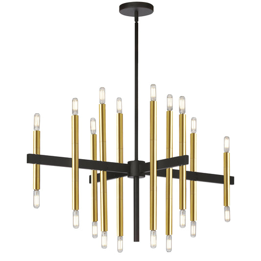 Dainolite DER-3420C-MB-AGB Derry - 20 Light Chandelier Matte XUG9_R9FPE13