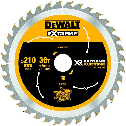 DeWalt FLEXVOLT XR Table Saw Blade 210mm x 30mm 36T P9NY6CF DOG2_T9XWD55