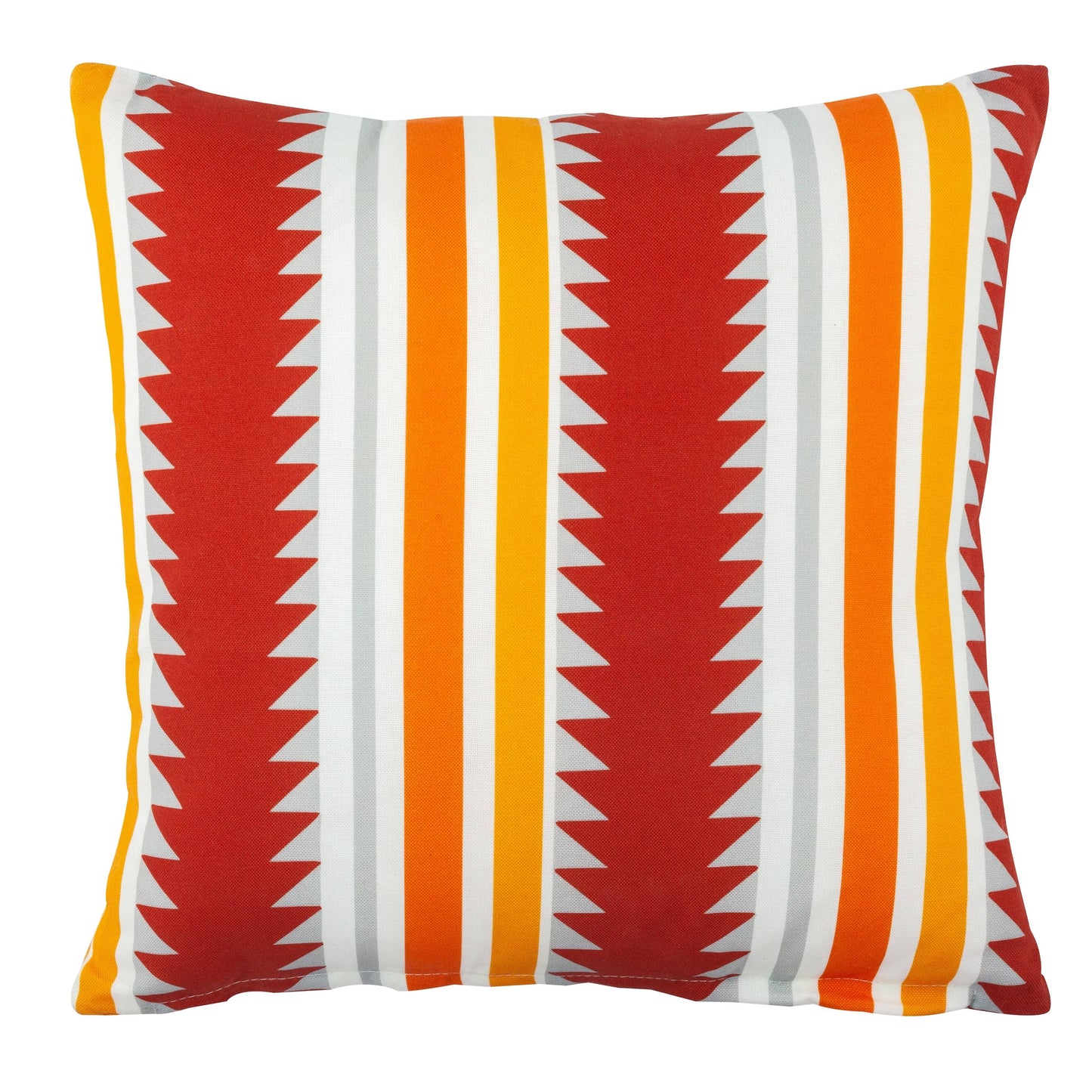 Divine Home Striped Orange Square Throw Pillow Polyester | TY-014-192 AVE8_T4BJU72