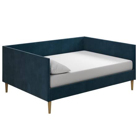 DHP Flora Mid Century Daybed, Full, Blue Velvet OUU1_X8LVM05