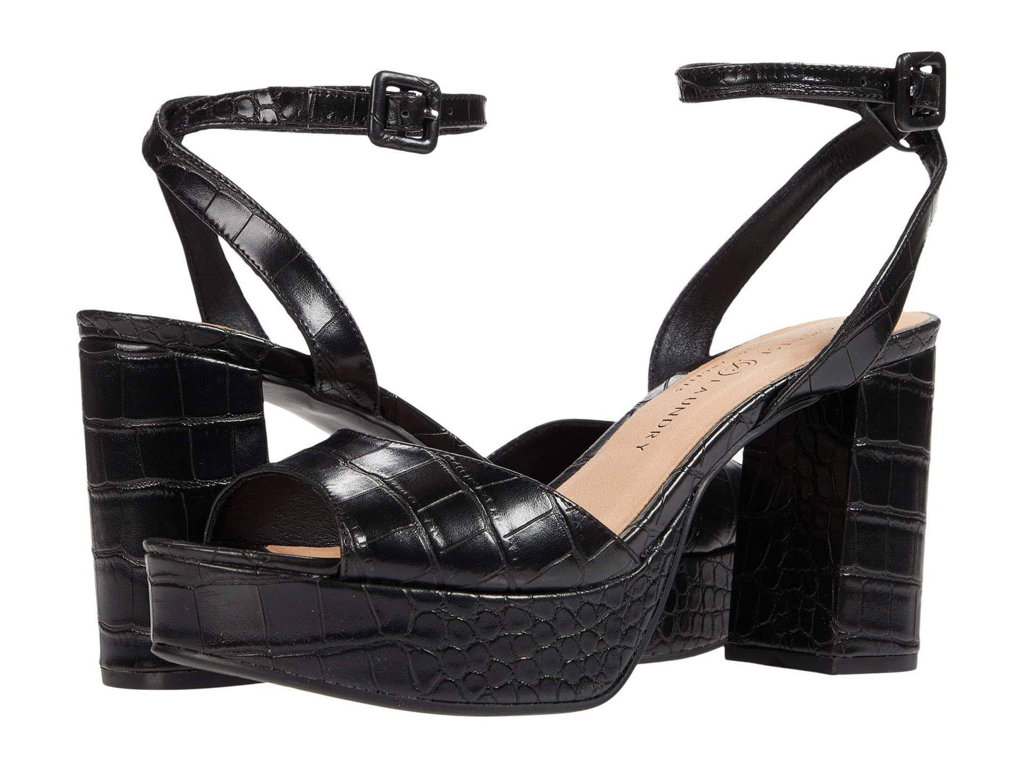 Chinese Laundry Womens Theresa Man Made Platform Sandal Black 8.5 RVY3_P3DBC48