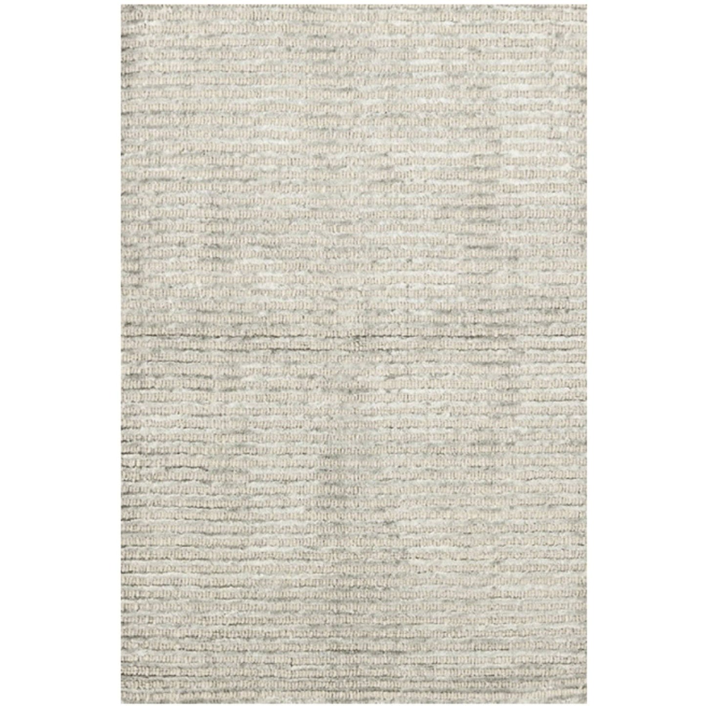 Dash Albert Cut Stripe Silver Viscose Hand Knotted Rug 2.5ft x 8ft QAS9_D2ZDQ11