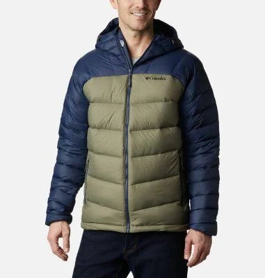 Columbia Mens Centennial Creek Down Hooded Jacket - XXL - Green ABH2_J3EWR07