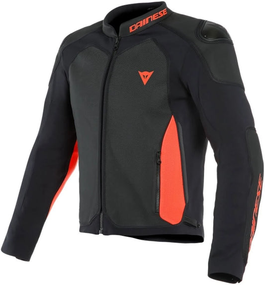 Dainese Intrepida Perforated Jacket - Matte Black/Fluo Red - 60 HPR9_L4OSW36