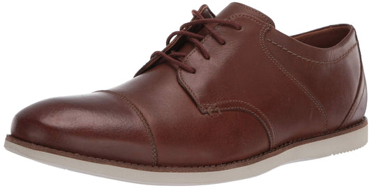 Clarks Mens Raharto Vibe Oxford, Tan EVG5_K6LPF47