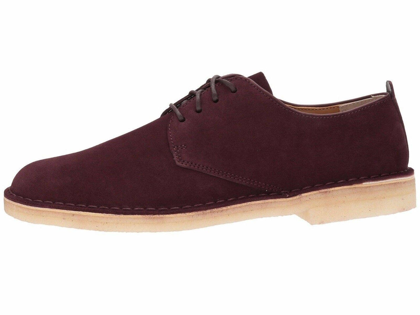 Clarks Mens Desert London, Size: 12, Burgundy Suede QTQ8_J0ZOH29