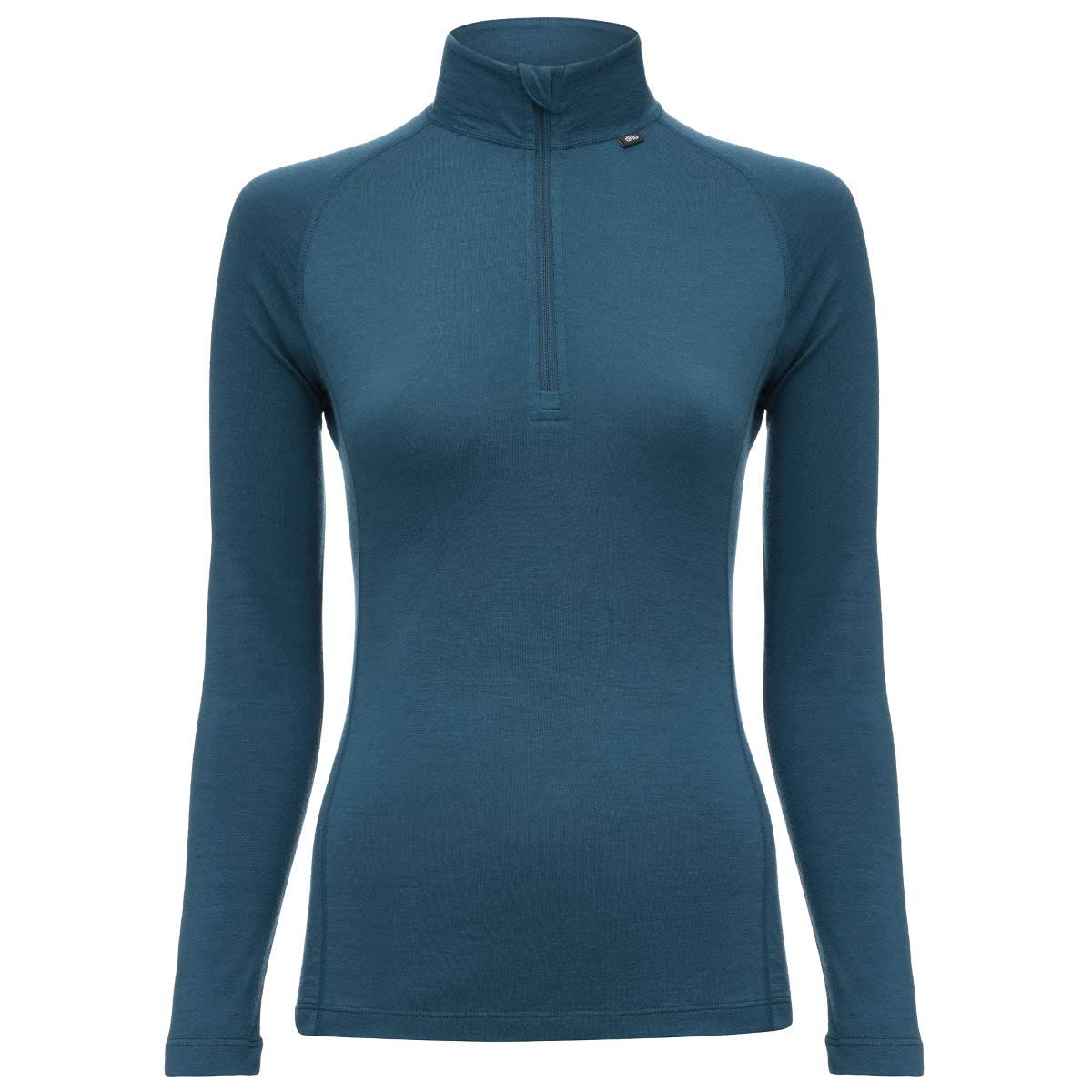 dhb Womens Merino Zip Neck Base Layer M_200 - UK 16 - Teal TCY1_U6IZX19