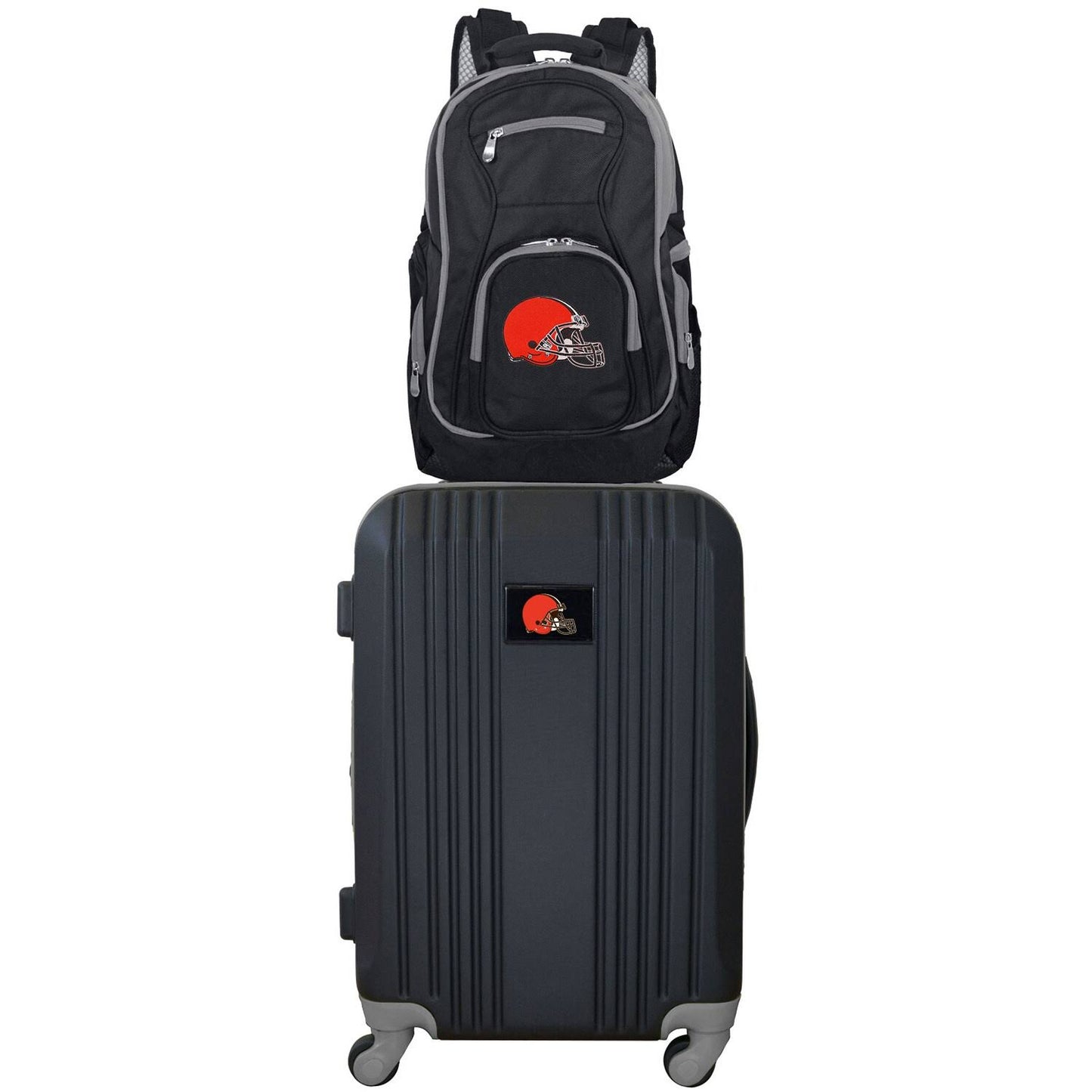 Cleveland Browns 2-Piece Backpack Carry-On Luggage Set - Gray DRA6_V0BRW30