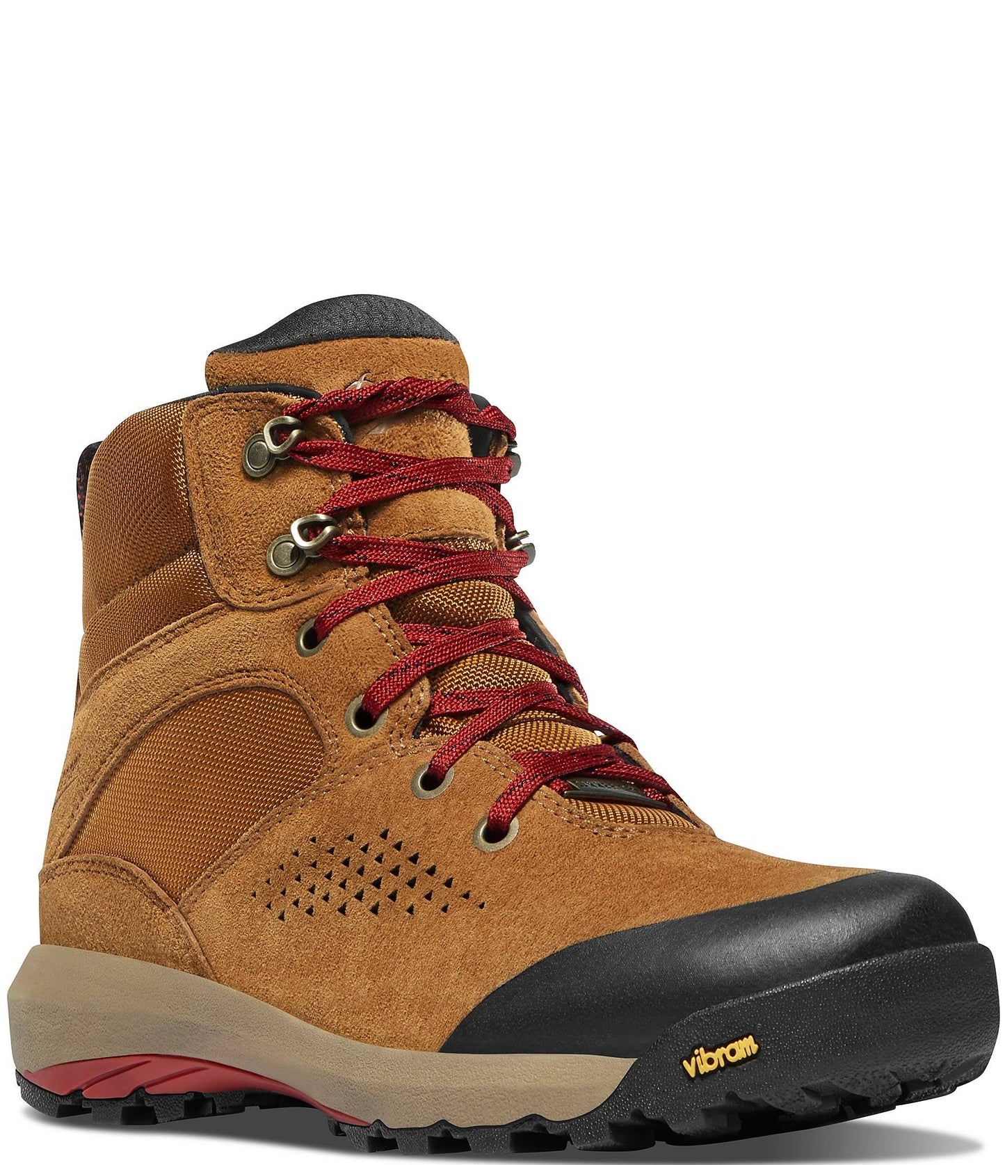 Danner Womens Inquire Mid 5 in. Boot Brown / Red 10.5 VSU1_T9EQU91