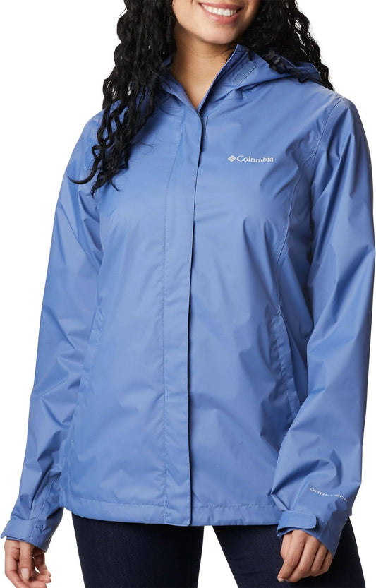 Columbia Arcadia II Rain Jacket - Womens Velvet Cove, 2x OUF0_Y5ZEU22