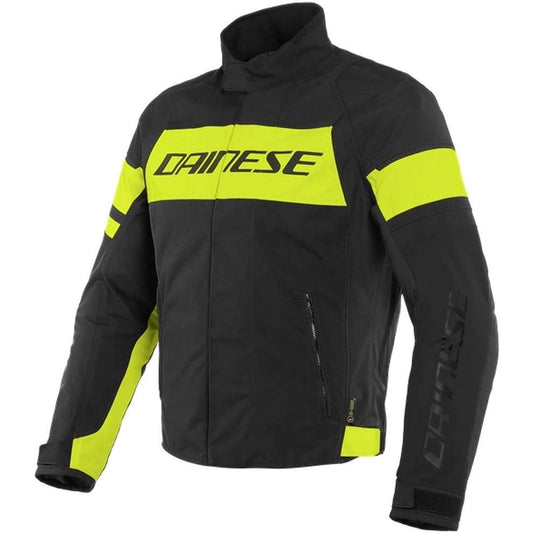 Dainese Saetta D-Dry Jacket - Black/Fluo-Yellow/Black 52 NBF2_L4GAN86