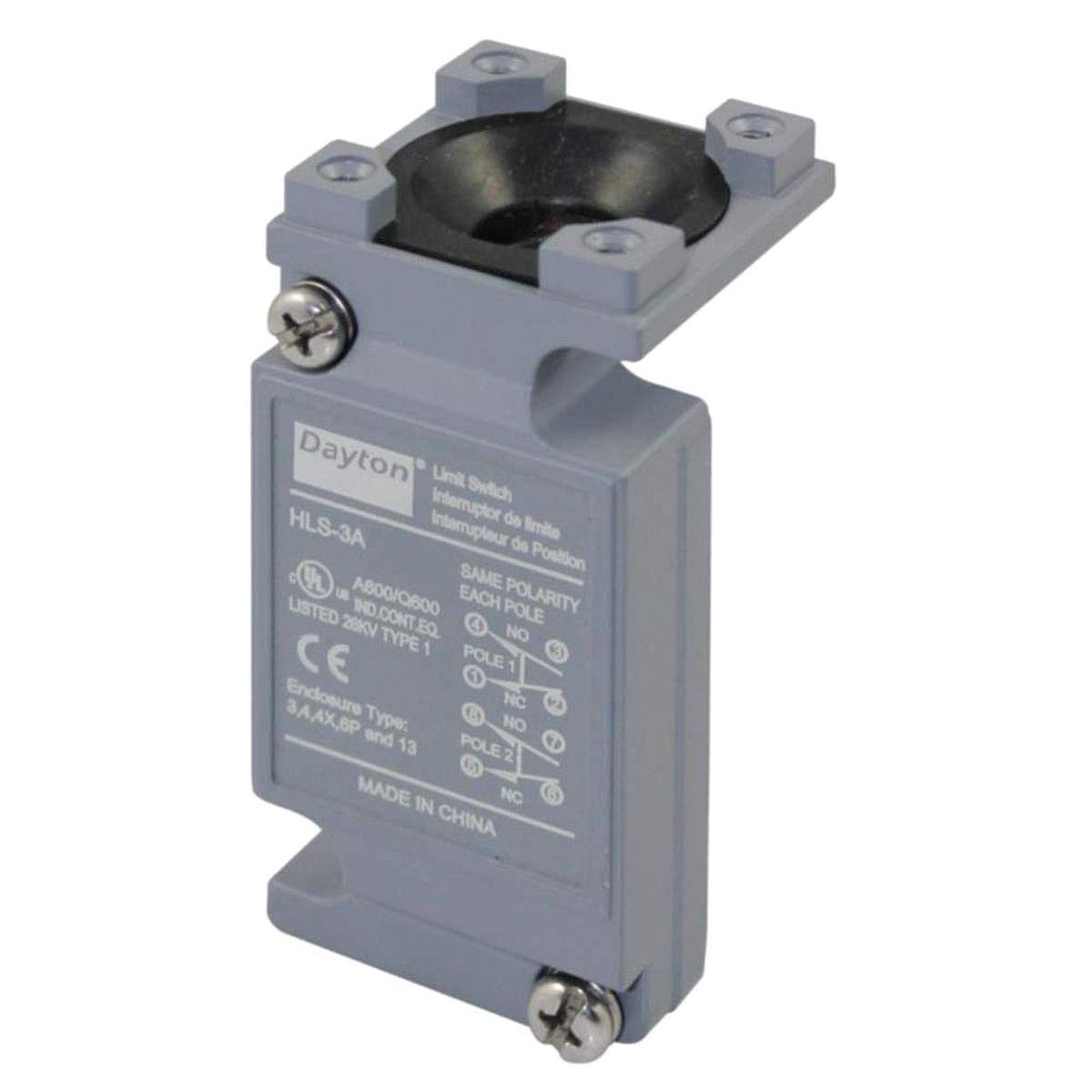 Dayton 12T838 Limit Switch Body, 2NO/2NC, 10A @ 600V EOE2_Z4MOP04