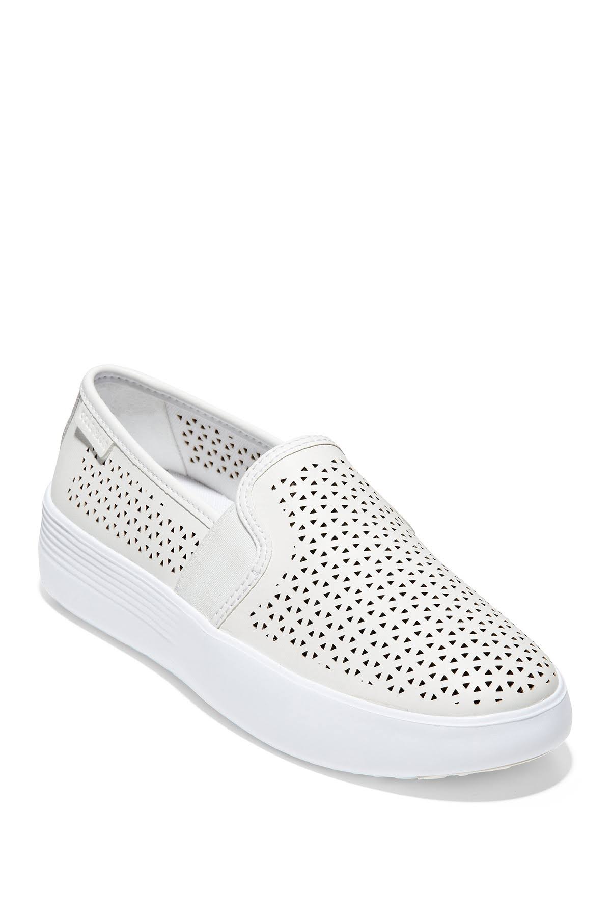 Cole Haan Grand Crosscourt Flatform Slip-On Sneaker Optic Wte At Nordstrom Rack - Womens Shoes - Womens Slip-On Sneakers RDF7_I5ZQR01