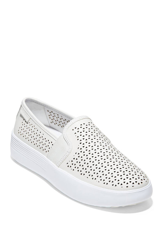 Cole Haan Grand Crosscourt Flatform Slip-On Sneaker Optic Wte At Nordstrom Rack - Womens Shoes - Womens Slip-On Sneakers RDF7_I5ZQR01