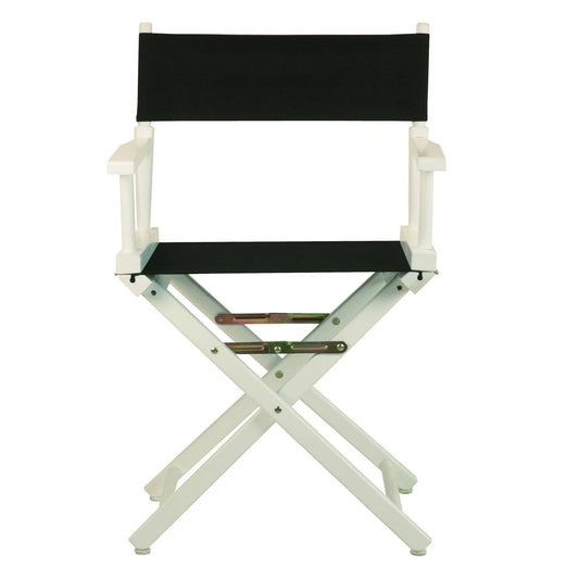 Casual Home 18x22 Director&s Chair White Frame-Black Canvas DAS5_F8LEB05