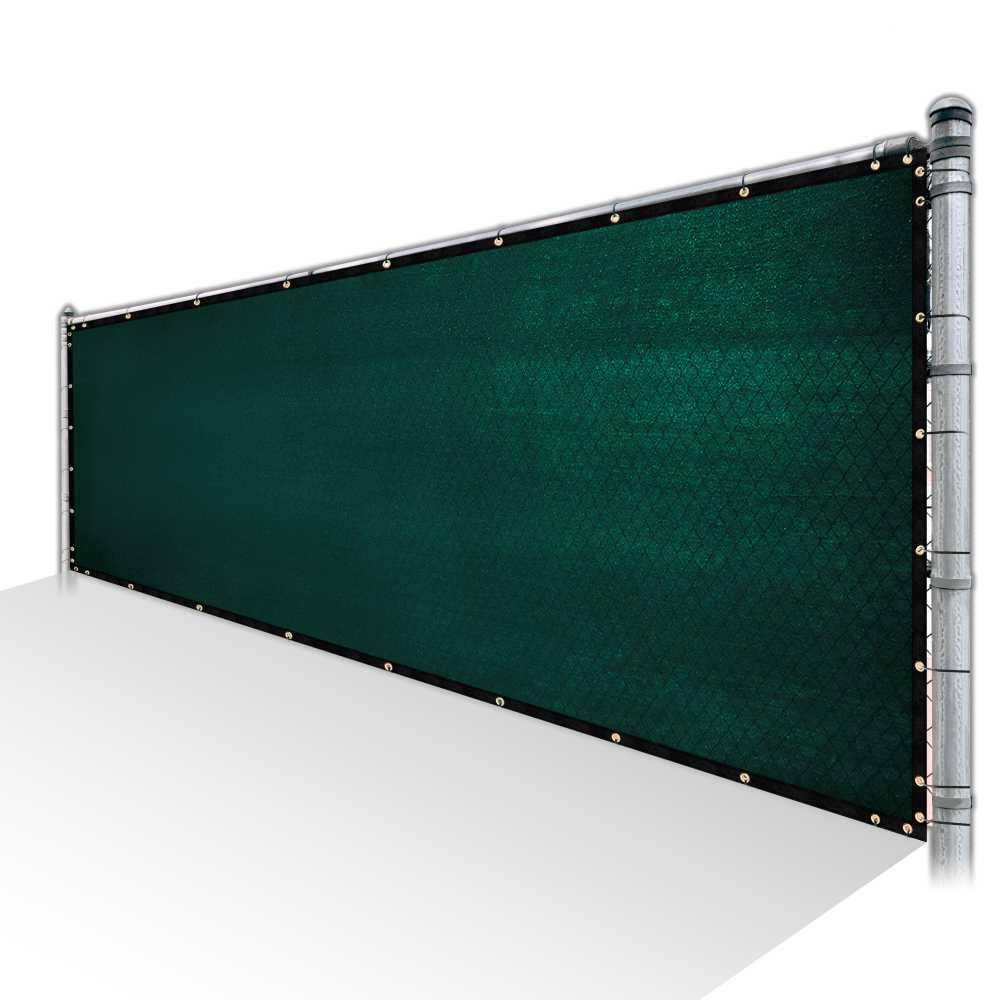 ColourTree 8 ft. x 108 ft. Green Privacy Fence Screen HDPE Mesh Netting with Reinforced Grommets for Garden Fence (Custom Size) WOP6_W7LKC51