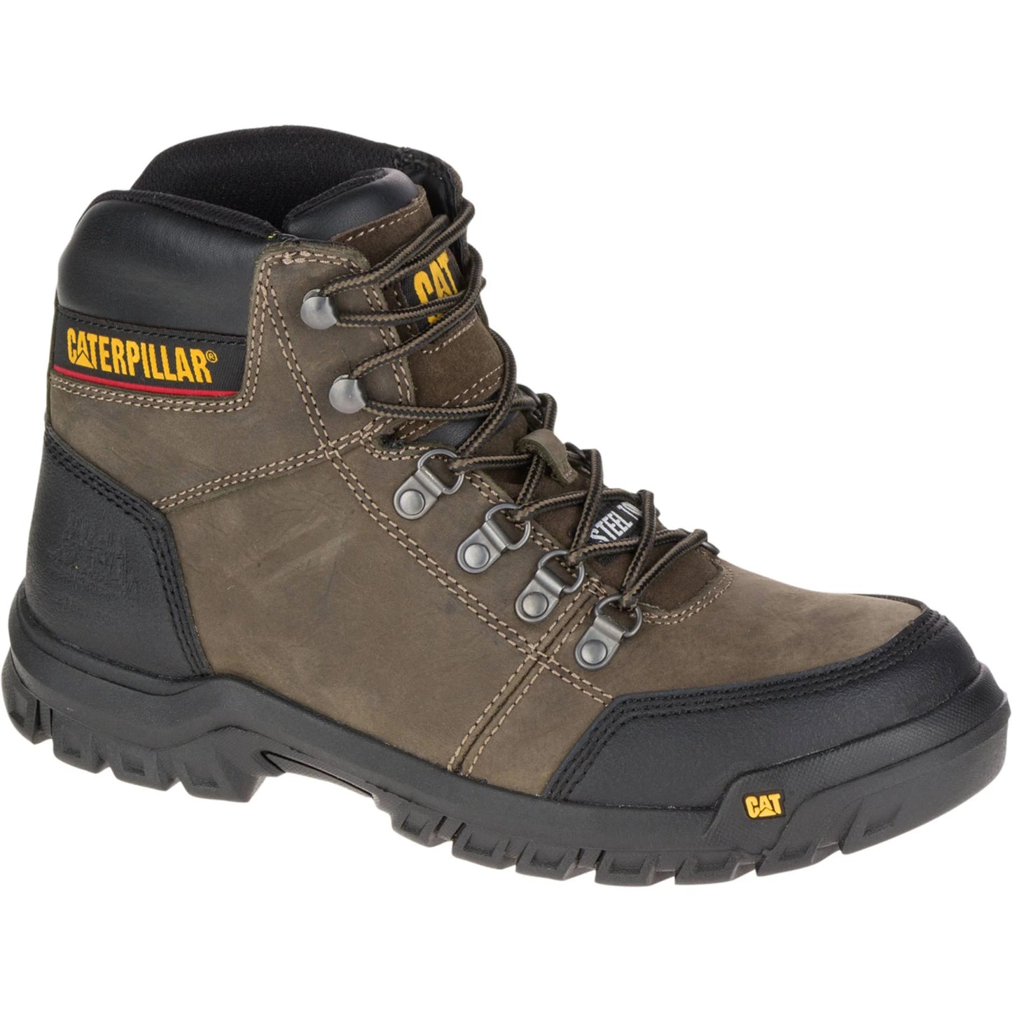 Caterpillar Mens Outline Steel Toe Work Boot - 11-M Dark Gull Grey LZT9_F1CMF34