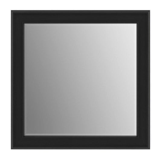 Deluxe Modern Contemporary Beveled Bathroom / Vanity Mirror Delta Finish: Matte Black BMT3_C4BRH53