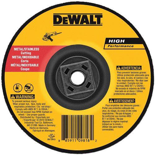 DeWalt DW8425H Metal Cutting Wheel 5 - 50 Pak CXM3_P7XSW81