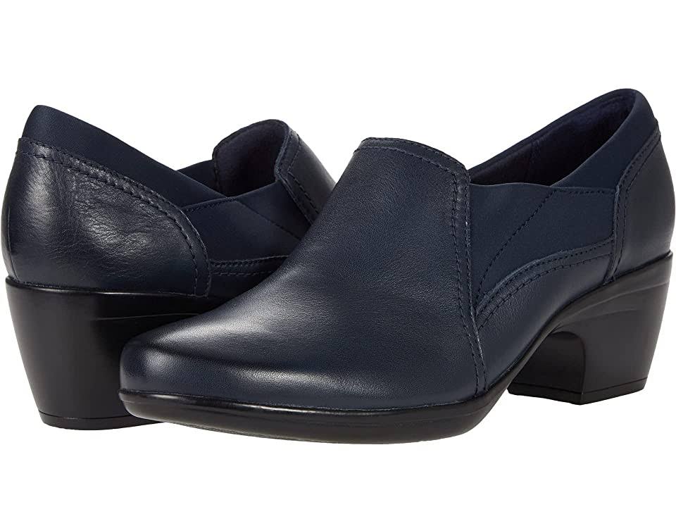 Clarks Womens Collection Emily Amelia Shoes - Navy HZC9_U8RZU87