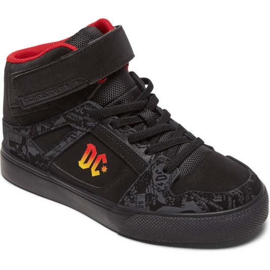 DC Pure High-Top AC/DC - Boys 3.5 Youth Black Skate Medium HGX9_M8SHB26