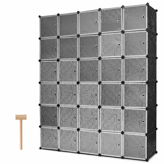 DIY 30 Cube Portable Closet Clothes Wardrobe Cabinet URB1_I3EQM19