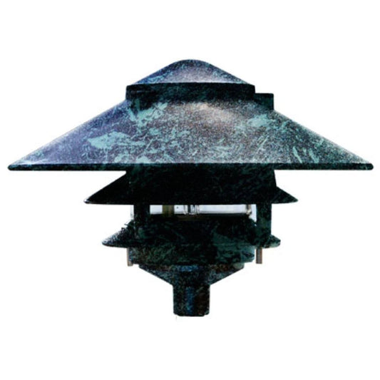 Dabmar Lighting D5300-VG Cast Aluminum Three Tier Pagoda Light Verde Green MGI1_D4ATQ97