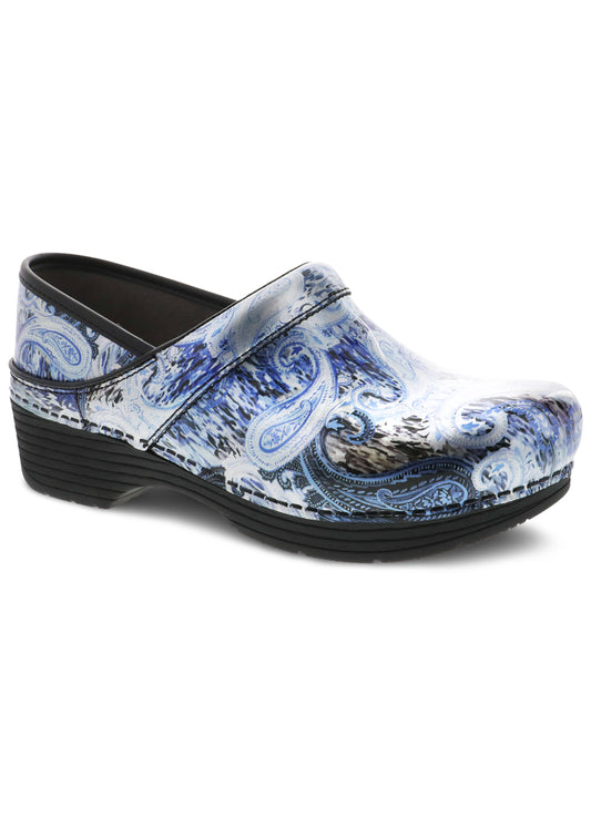 Dansko Womens LT Pro - Silver/Blue Paisley Patent - 38 UNI6_R7JXJ56