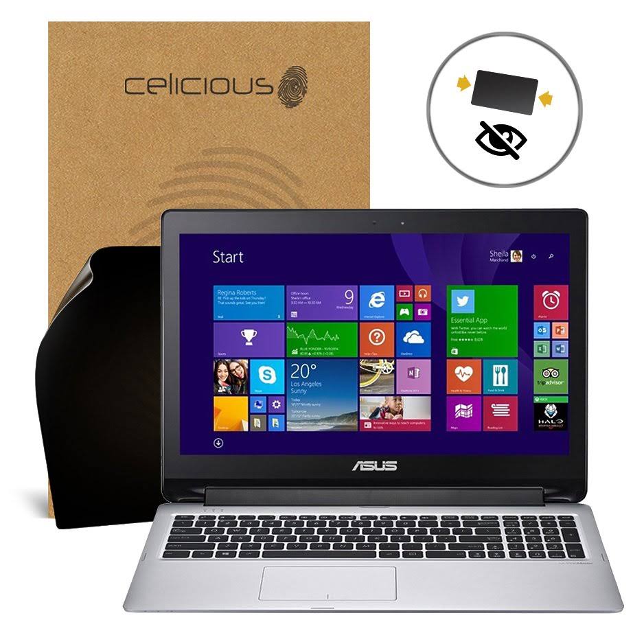 Celicious Privacy 2-Way Anti-Spy Filter Screen Protector Film Compatible with Asus Transformer Book Flip Tp550la MPZ0_W6WYM55