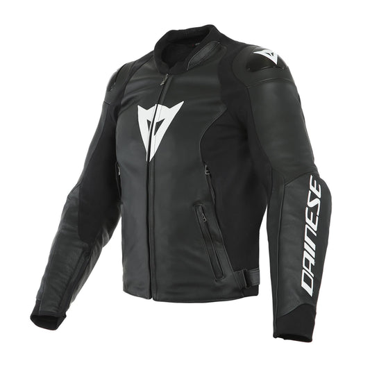 Dainese Sport Pro Leather Jacket - Black/White 54 ZSE2_D0XME44