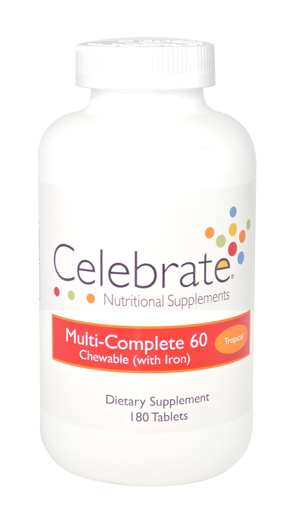 Celebrate Vitamins Multi-Complete 60 Chewable - Tropical - 180 Count ZLX9_D5HGJ83