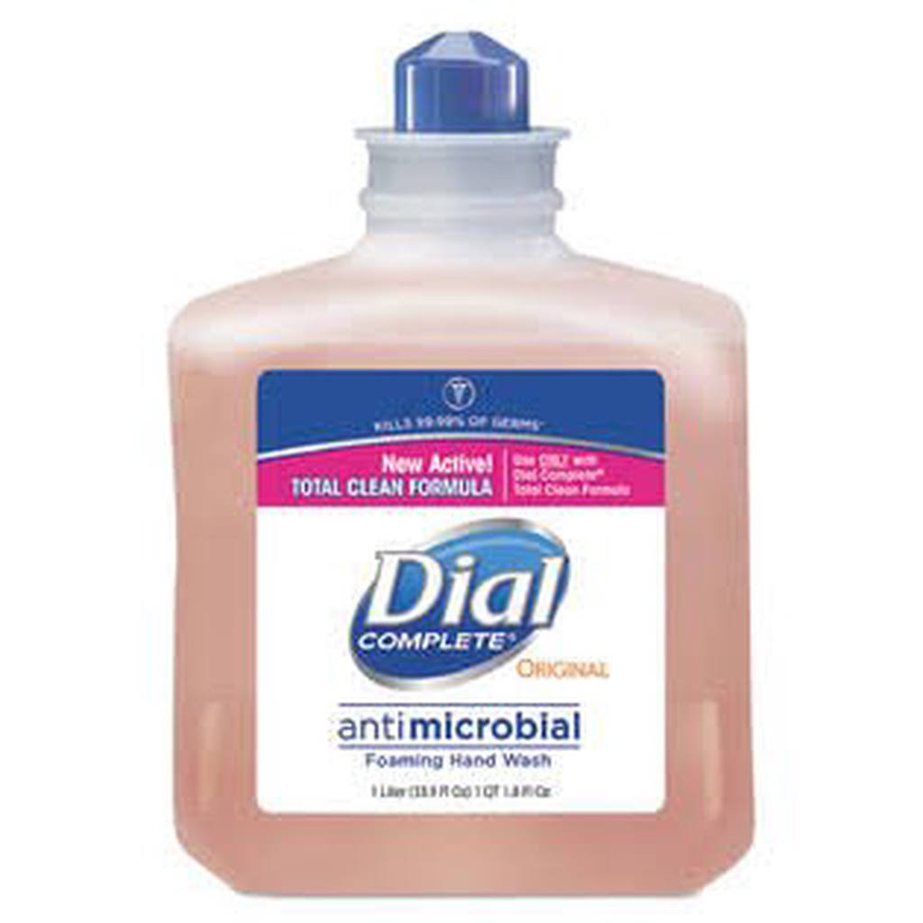 Dial Antimicrobial Foaming Hand Wash, 1000ml Refill, 6/Carton - DIA00162 HRC5_K0LDB05